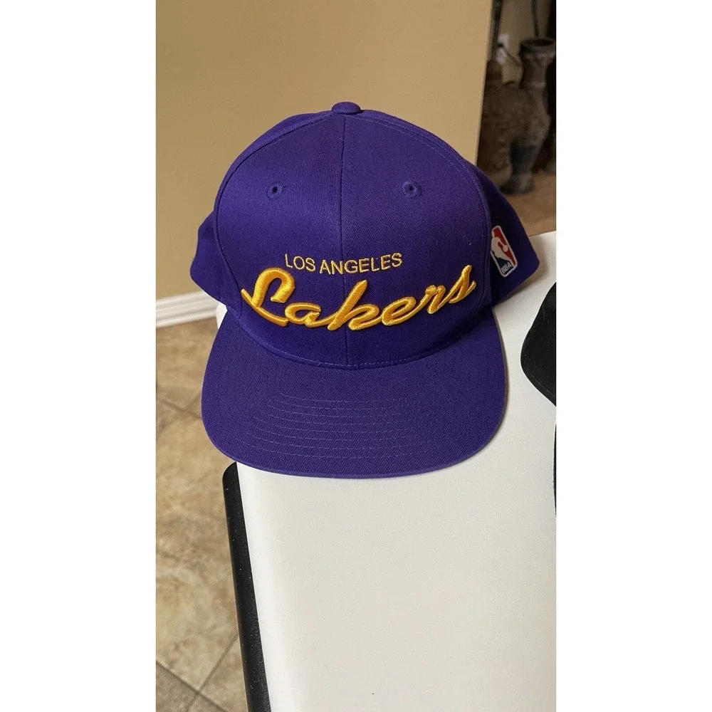 Los‎ Angeles Lakers Snapback Hat Lot Adidas Draft Cap New Era Vintage Style